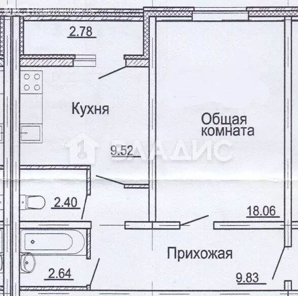 1-комнатная квартира: Нижний Новгород, улица 40 лет Победы, 18 (42.5 ... - Фото 1