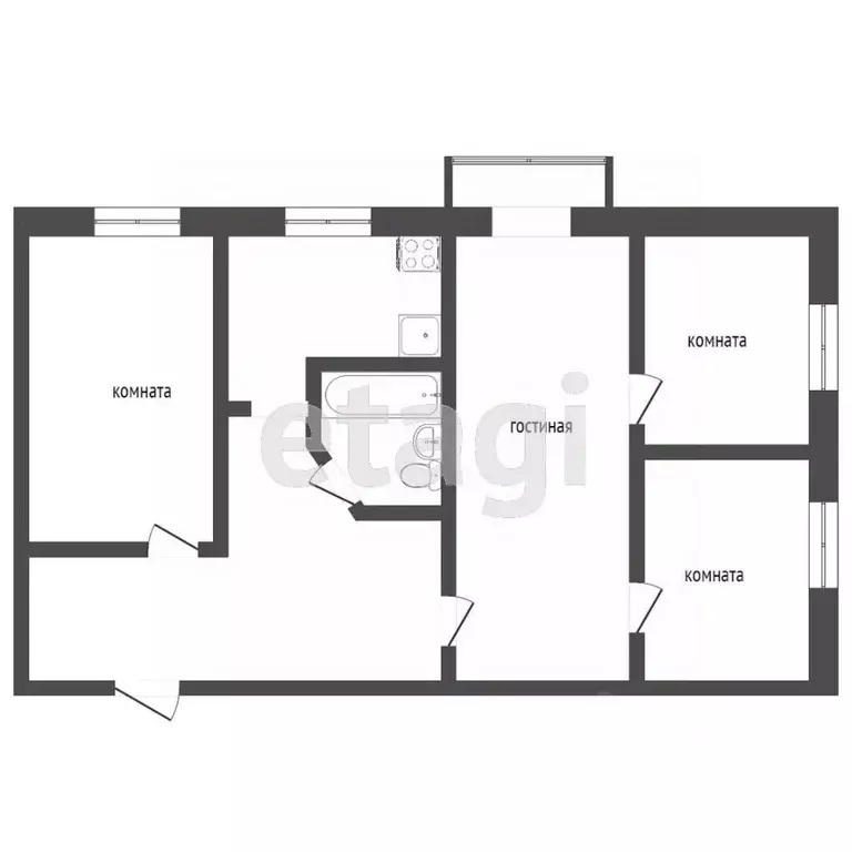 4-к кв. Камчатский край, Петропавловск-Камчатский бул. Рыбацкой Славы, ... - Фото 1