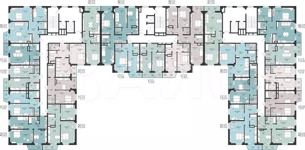 3-к. квартира, 70,1 м, 7/16 эт. - Фото 1