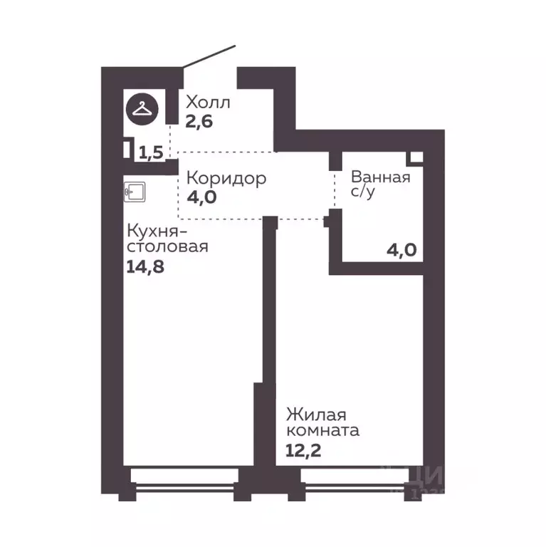 1-к кв. Свердловская область, Екатеринбург Уралмаш жилрайон, Голос ... - Фото 1