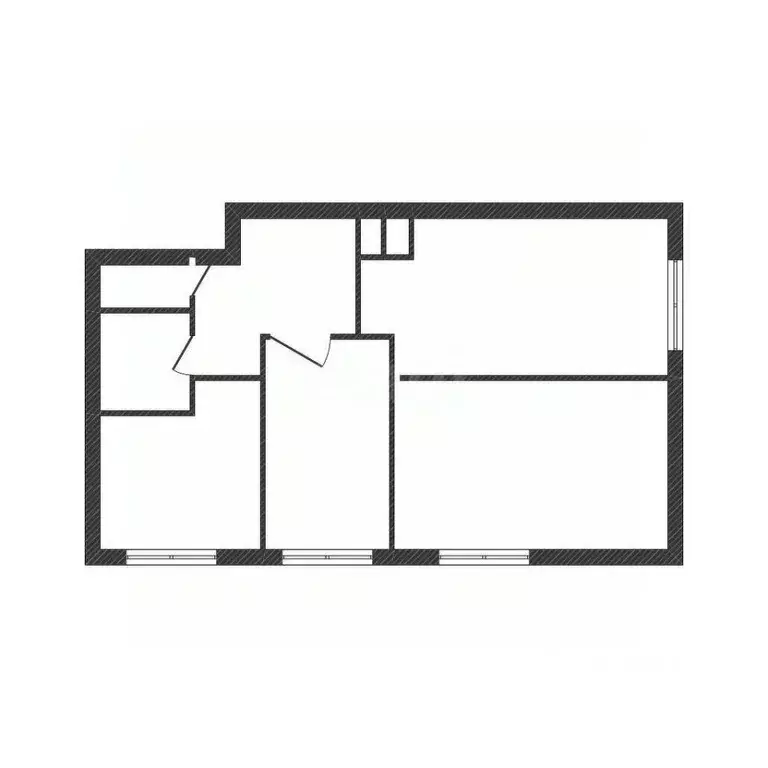 3-к кв. Курганская область, Варгаши рп ул. Комсомольская, 5 (51.5 м) - Фото 2