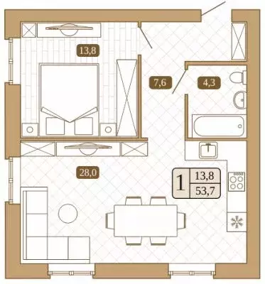 1-к кв. Московская область, Сергиев Посад ул. Воеводы Голохвастова ... - Фото 1