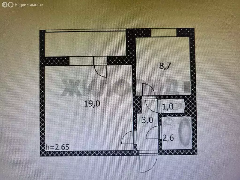 1-комнатная квартира: Барнаул, Новгородская улица, 20 (34 м) - Фото 1