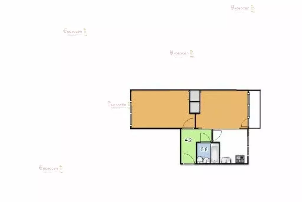 2-комнатная квартира: Екатеринбург, улица Лобкова, 40 (45 м) - Фото 1