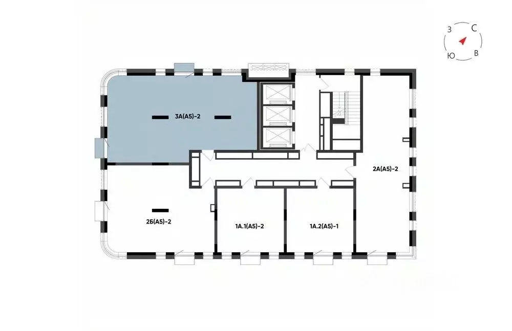 3-к кв. Татарстан, Казань Минтимер жилой комплекс (95.54 м) - Фото 2