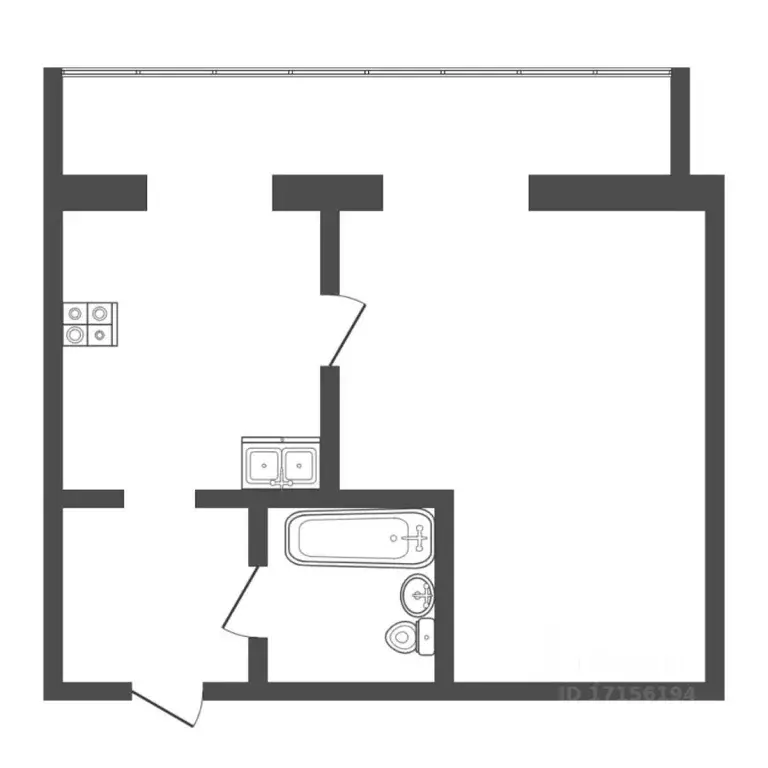 1-к кв. Тюменская область, Тюмень Ямская ул., 98а (30.7 м) - Фото 1