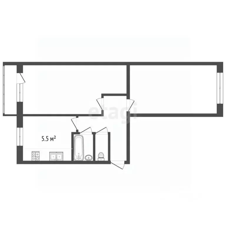 2-к кв. Архангельская область, Архангельск Краснофлотский мкр, ул. ... - Фото 2