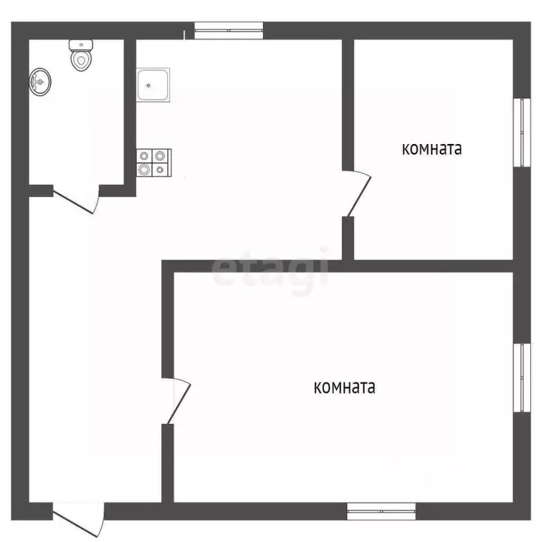 2-к кв. Вологодская область, Великоустюгский муниципальный округ, пос. ... - Фото 2