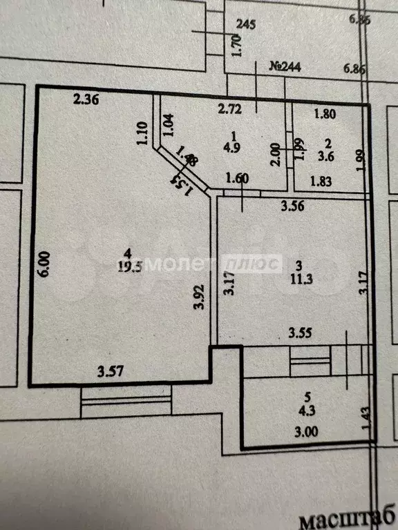 1-к. квартира, 40 м, 3/9 эт. - Фото 0