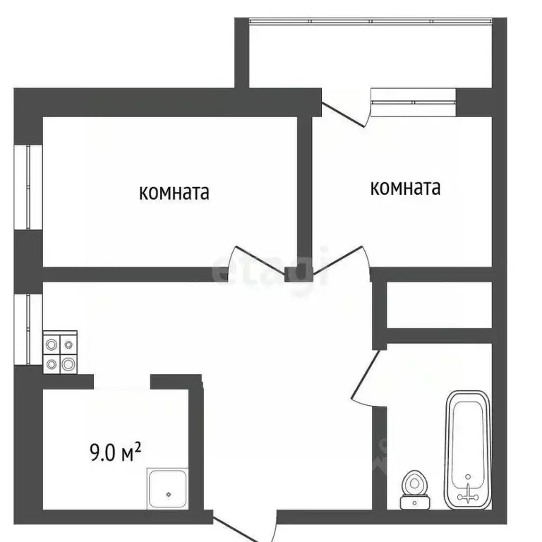 3-к кв. Мордовия, с. Лямбирь ул. 40 лет Победы, 24 (54.0 м) - Фото 0