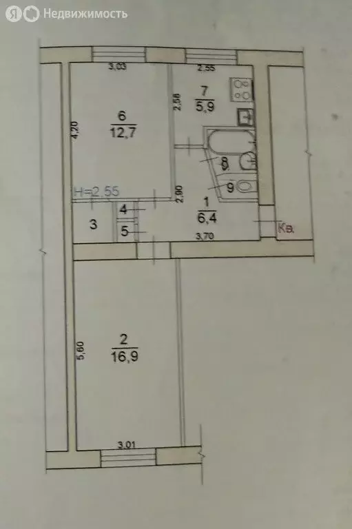 2-комнатная квартира: Волгоград, Славская улица, 10 (47 м) - Фото 0