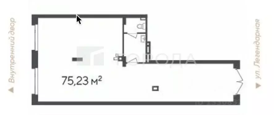 Офис в Новосибирская область, Новосибирск Кедровая ул., 79 (75 м) - Фото 2