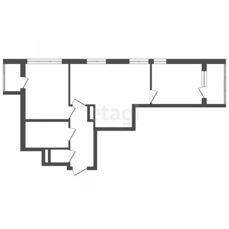 3-к кв. Санкт-Петербург Глухарская ул., 26 (58.2 м) - Фото 1