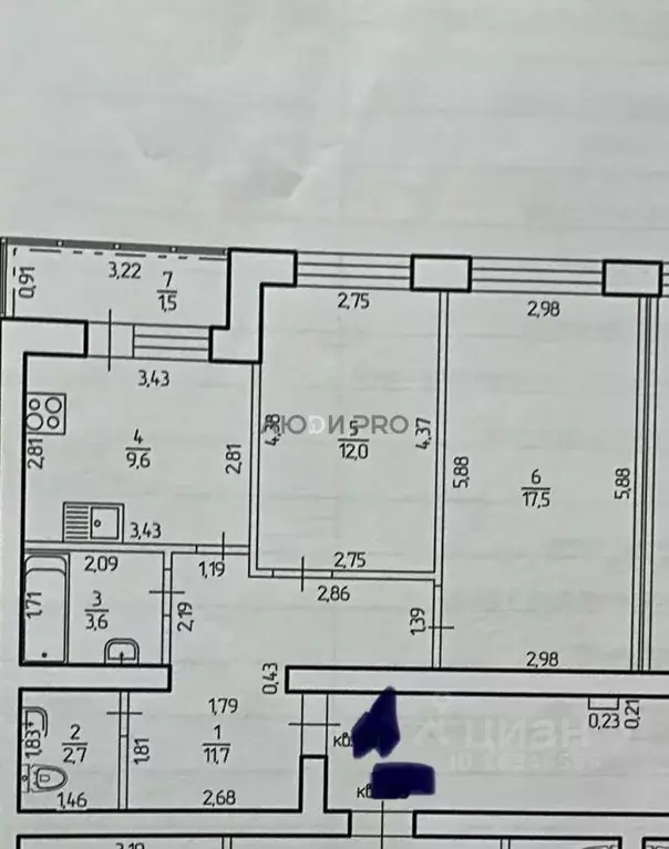 2-к кв. Башкортостан, Уфа ул. Гази Загитова, 9 (60.0 м) - Фото 2