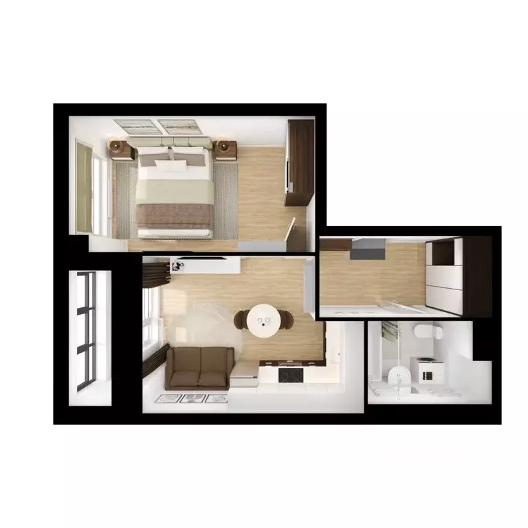 1-к кв. Приморский край, Владивосток ул. Борисенко, 48к4 (38.4 м) - Фото 2