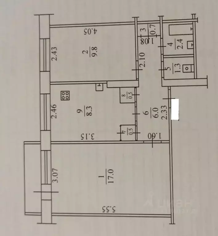 2-к кв. Саха (Якутия), Якутск Маганский тракт, 2-й км, 3 (47.4 м) - Фото 1