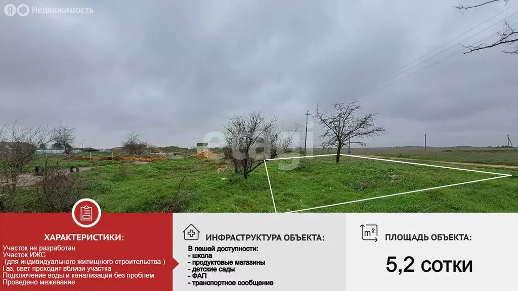 Участок в Евпатория, участок Новый (5.2 м) - Фото 2