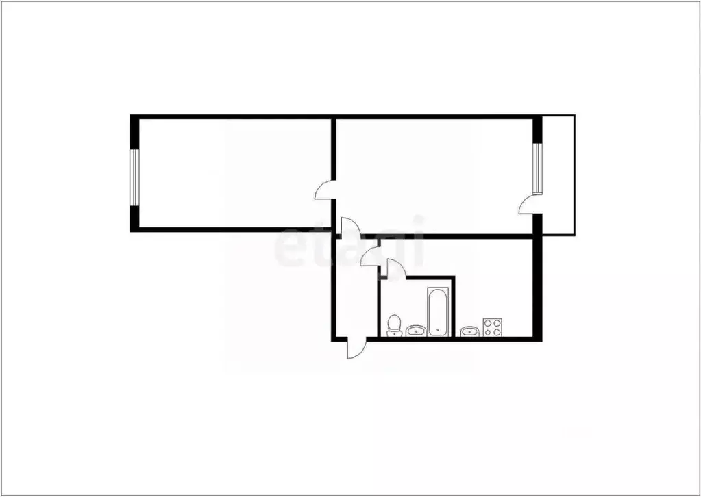 2-к кв. Кемеровская область, Прокопьевск ул. Обручева, 17 (47.0 м) - Фото 2