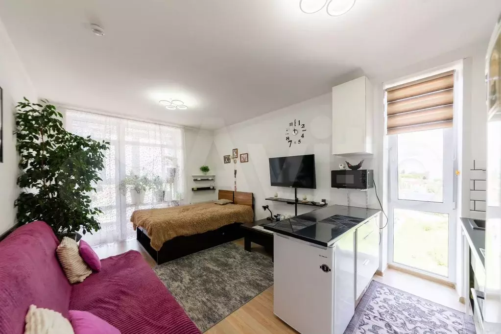 Квартира-студия, 27,3 м, 6/9 эт. - Фото 1
