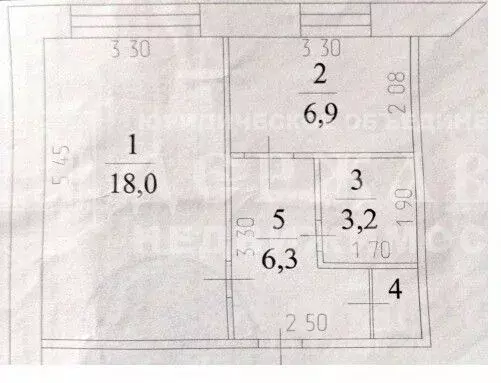 1-к кв. Кемеровская область, Кемерово Космическая ул., 6 (36.0 м) - Фото 2