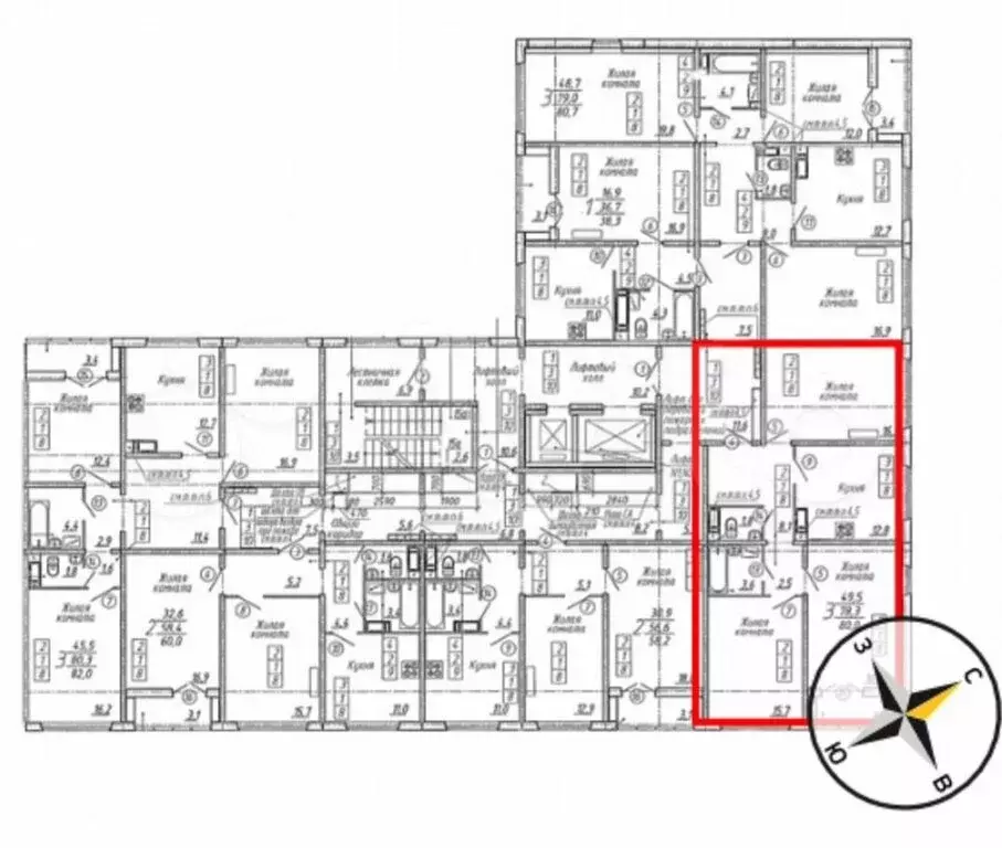 3-комнатная квартира: Воронеж, Ленинградская улица, 20 (77.9 м) - Фото 2