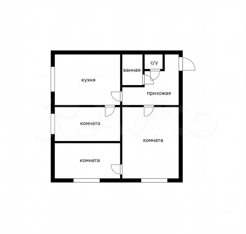 3-к. квартира, 68 м, 2/5 эт. - Фото 0