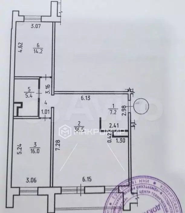 3-к. квартира, 82,6 м, 6/10 эт. - Фото 0