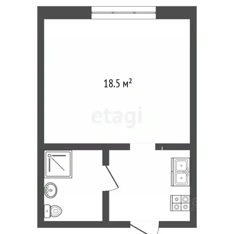 Комната Краснодарский край, Новороссийск ул. Видова, 184 (18.5 м) - Фото 2