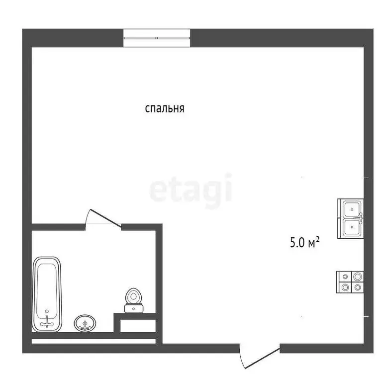 Квартира-студия: Ростов-на-Дону, Извилистая улица, 13/2 (26 м) - Фото 1
