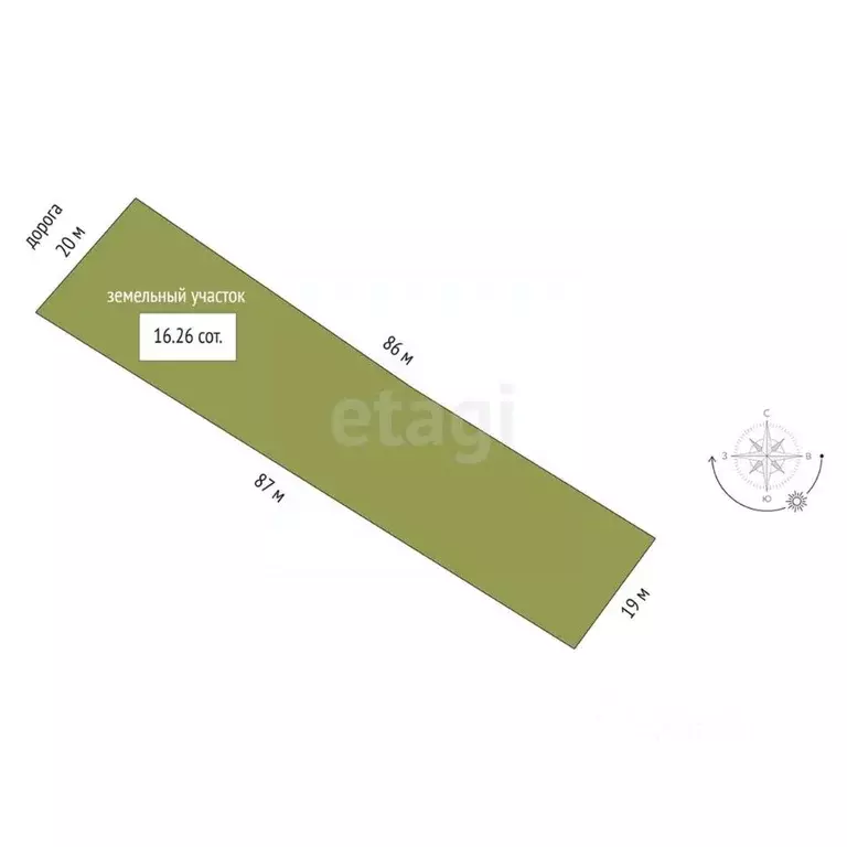 Участок в Мордовия, Лямбирский район, с. Берсеневка ул. Дружбы, 2 ... - Фото 2