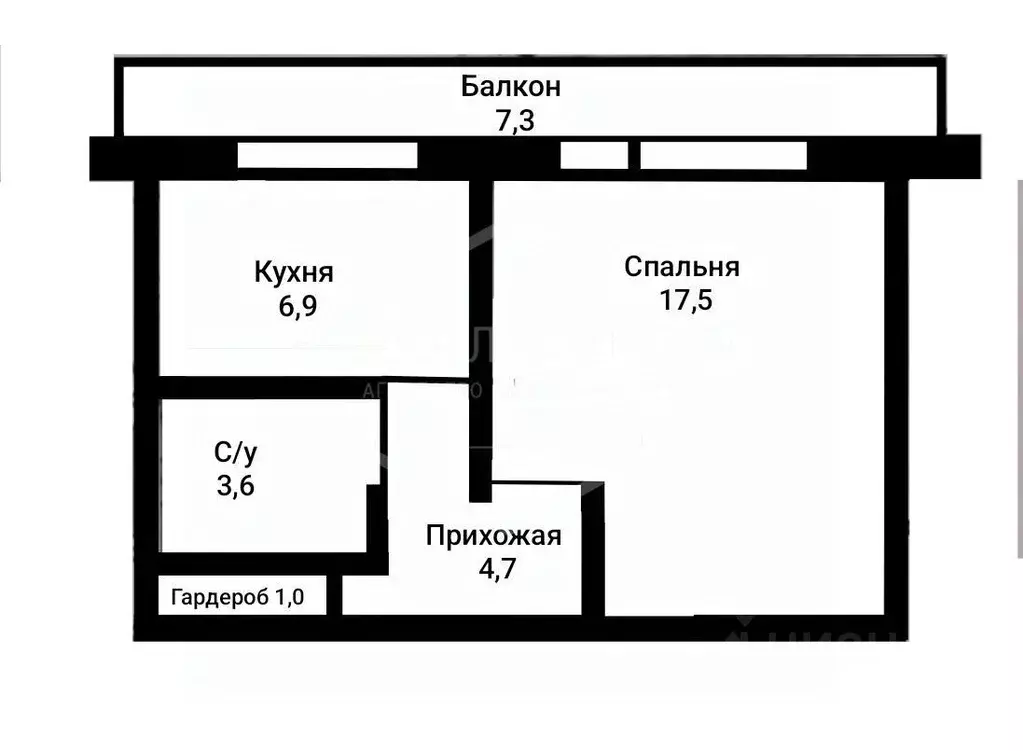 1-к кв. Калининградская область, Калининград ул. Сержанта Щедина, 19 ... - Фото 2