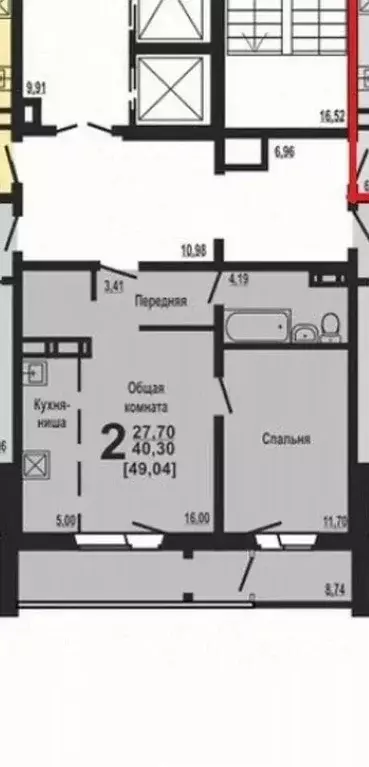 2-к кв. Челябинская область, Челябинск Университетская Набережная ул., ... - Фото 2