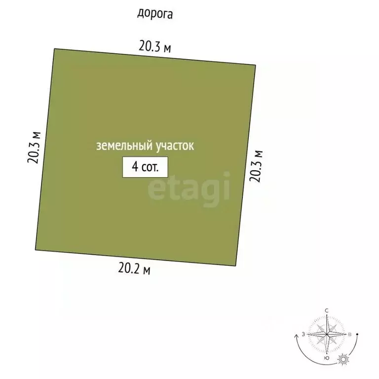 Участок в Мордовия, Саранск Натуралист СНТ,  (4.0 сот.) - Фото 0