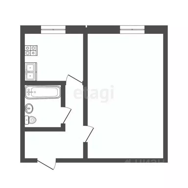 1-к кв. Марий Эл, Йошкар-Ола Пролетарская ул., 28 (30.3 м) - Фото 2