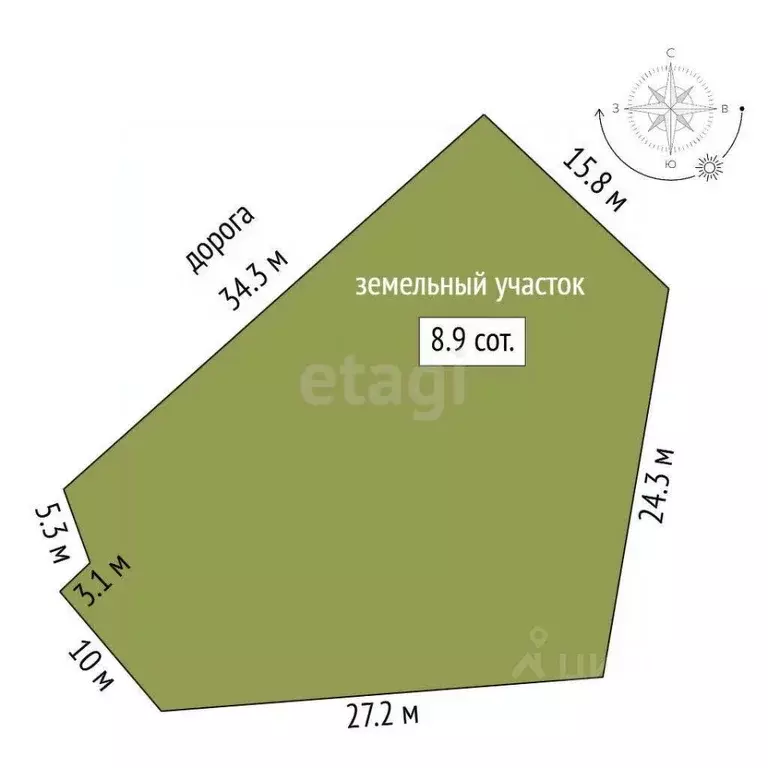 Участок в Томская область, Томский район, Зональненское с/пос, ... - Фото 2