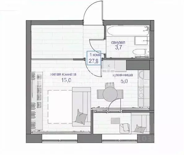 Студия Московская область, Ленинский городской округ, Мисайлово пгт, ... - Фото 2