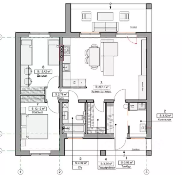 Дом в Курская область, Курск ул. 1-я Степная (93 м) - Фото 2