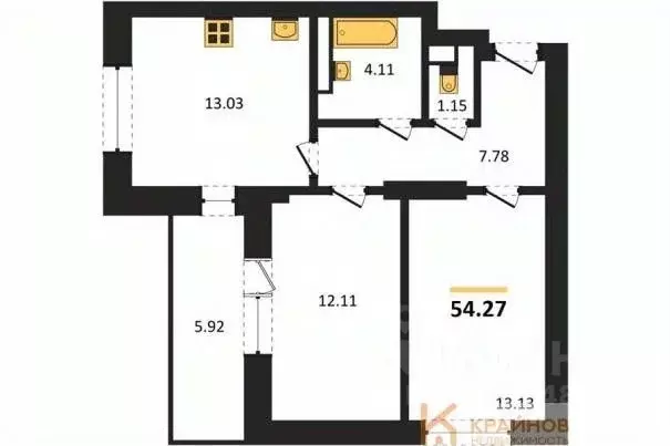 2-к кв. Воронежская область, Воронеж Транспортная ул., 58 (54.27 м) - Фото 0