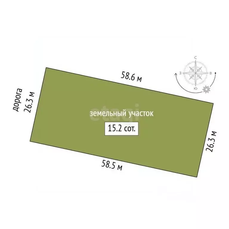 Участок в Мордовия, Лямбирский район, с. Атемар Рабочая ул. (15.0 ... - Фото 1