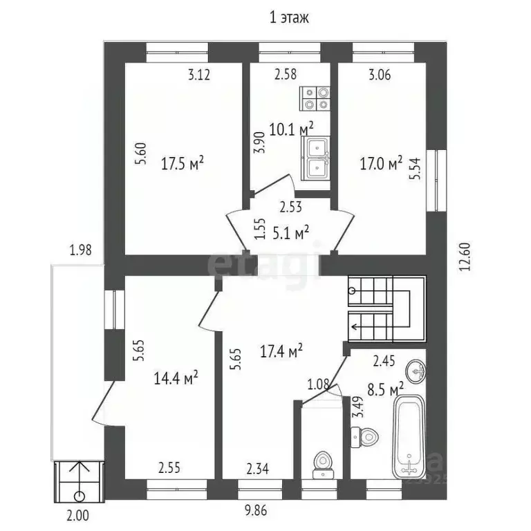 Дом в Крым, Симферополь ул. Бориса Хохлова (282 м) - Фото 2