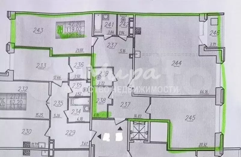 2-к. квартира, 120 м, 7/17 эт. - Фото 0