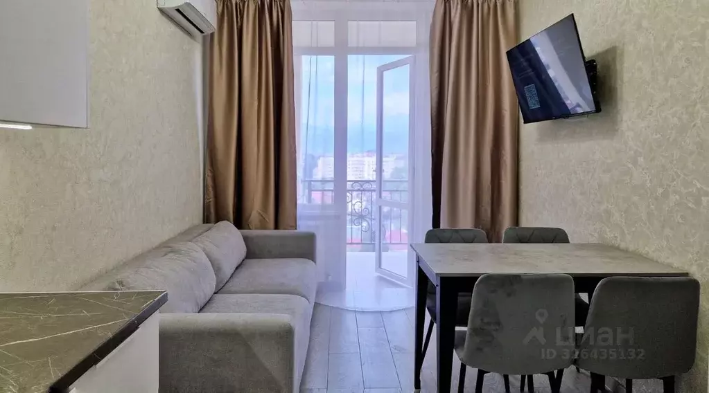 1-к кв. Краснодарский край, Сочи Адлер жилрайон, ул. Гвардейская, 34 ... - Фото 1