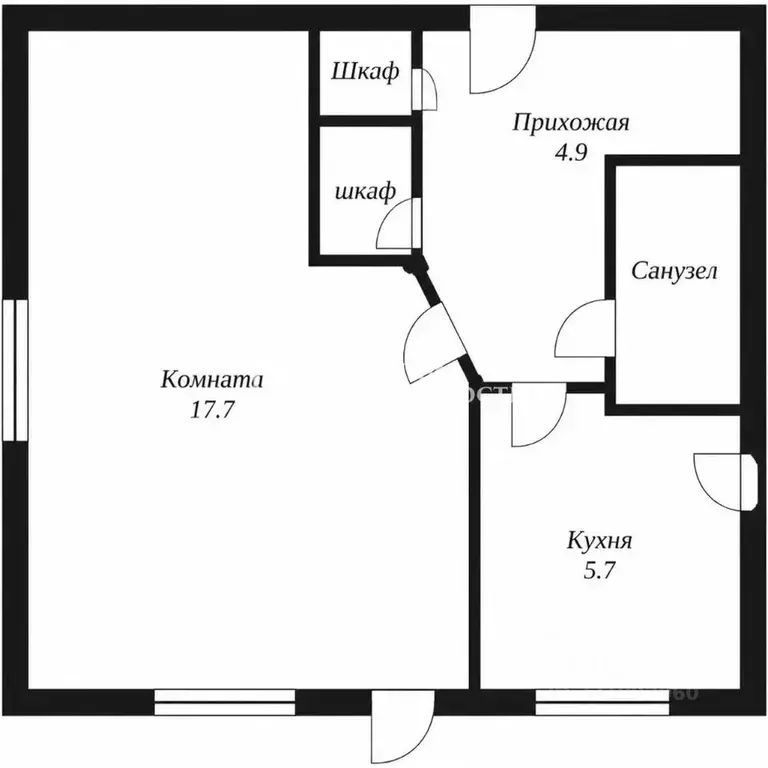 1-к кв. Санкт-Петербург, Санкт-Петербург, Петергоф ул. Дашкевича, ... - Фото 2