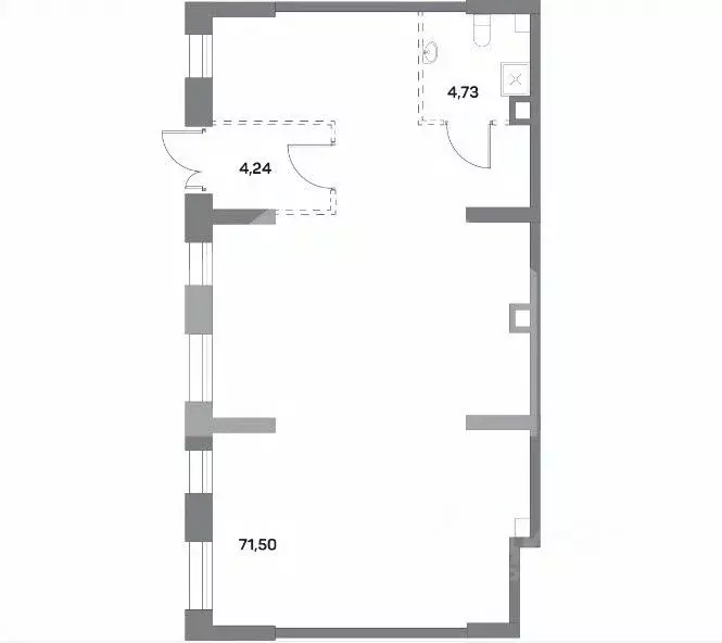 Торговая площадь в Москва Рязанский просп., 2С25 (80 м) - Фото 2