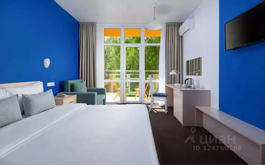 Комната Краснодарский край, Анапа ш. Симферопольское, 56 - Фото 2