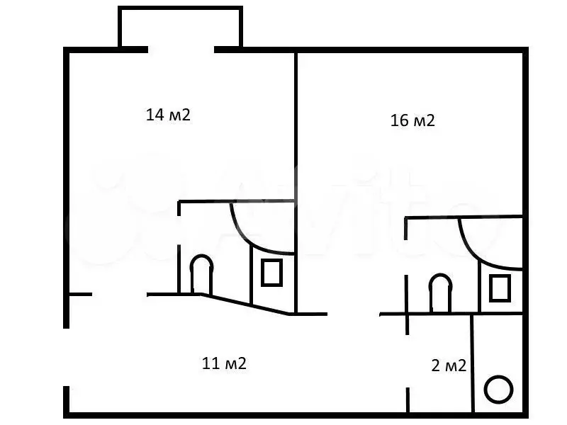 2-к. квартира, 43 м, 3/7 эт. - Фото 0