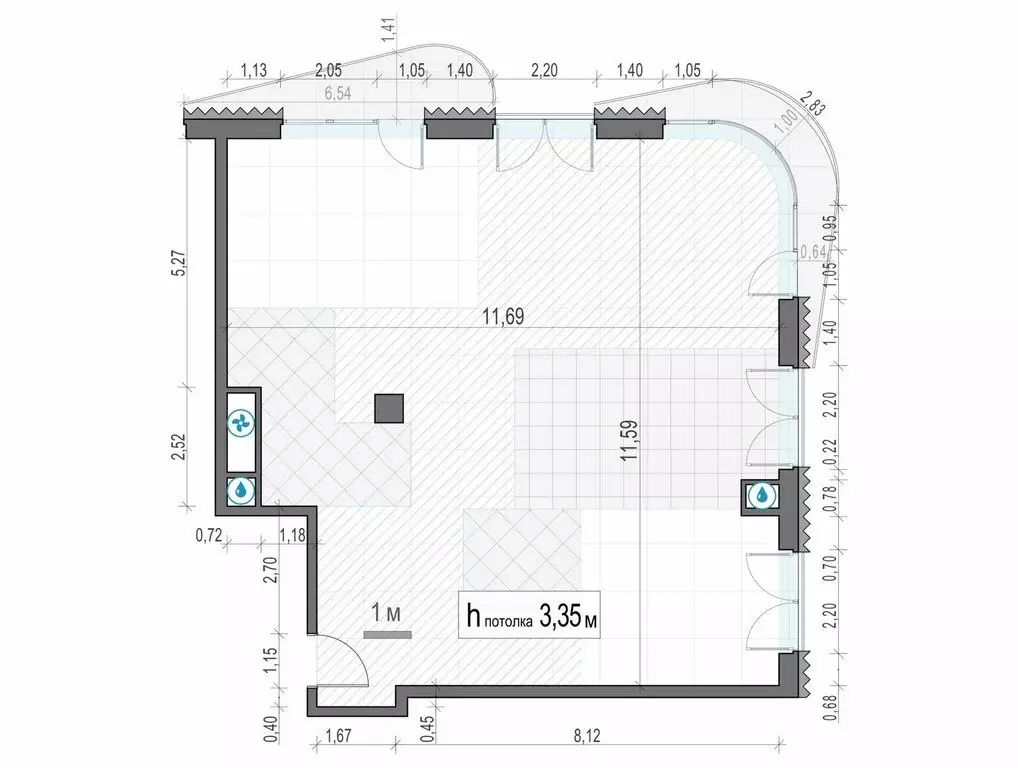 2-комнатная квартира: Москва, Большой Толмачёвский переулок, 5с1 ... - Фото 1