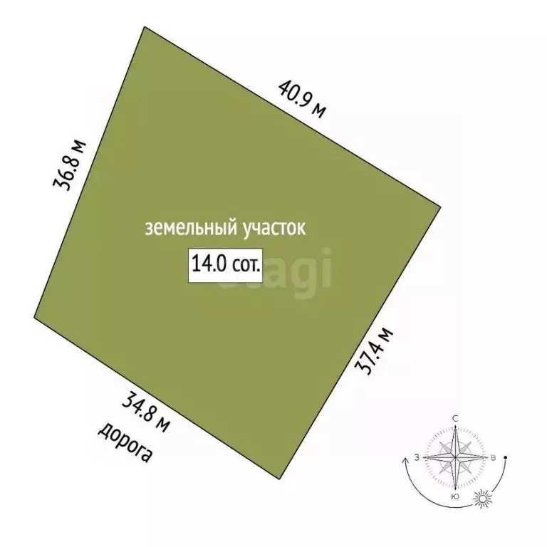 Участок в Вологодская область, д. Игнатово  (14.0 сот.) - Фото 2