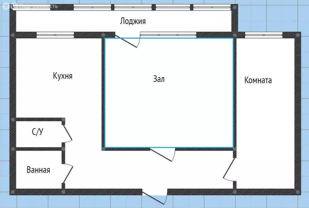2-комнатная квартира: Курган, улица Максима Горького, 160 (47 м) - Фото 0