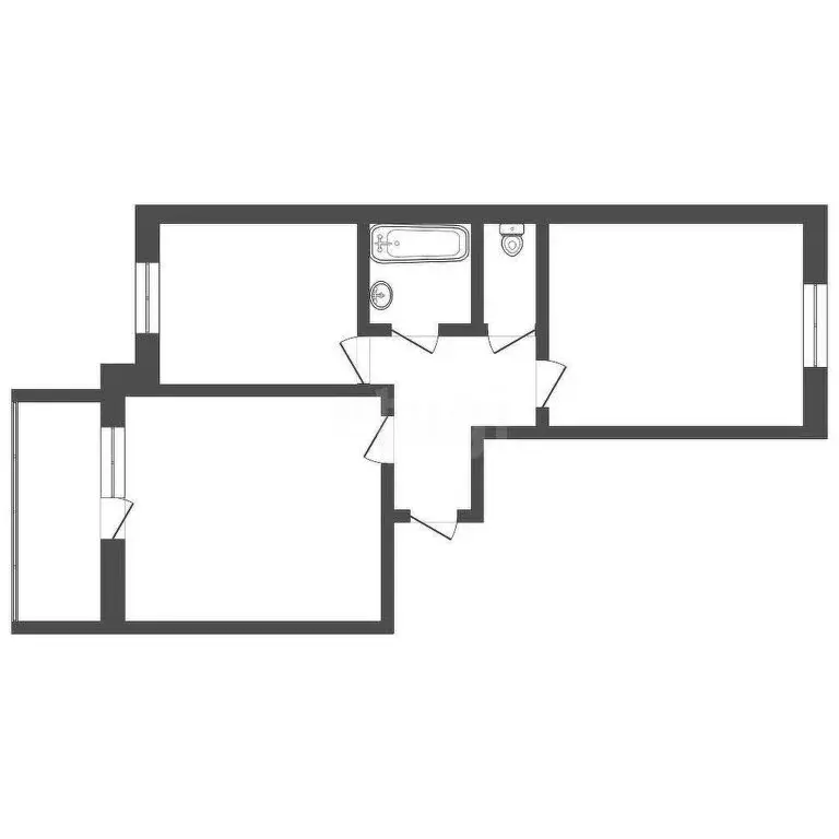2-комнатная квартира: Абакан, улица Чертыгашева, 197Вк3 (58.5 м) - Фото 0